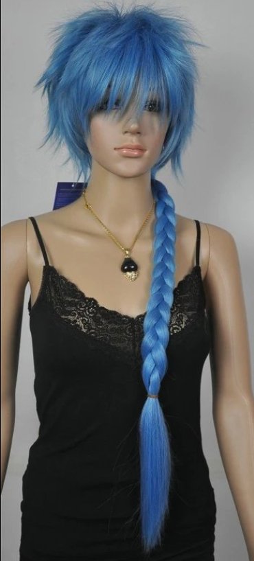New wigs for Cosplay VOCALOID KAITO light blue heat long wigs