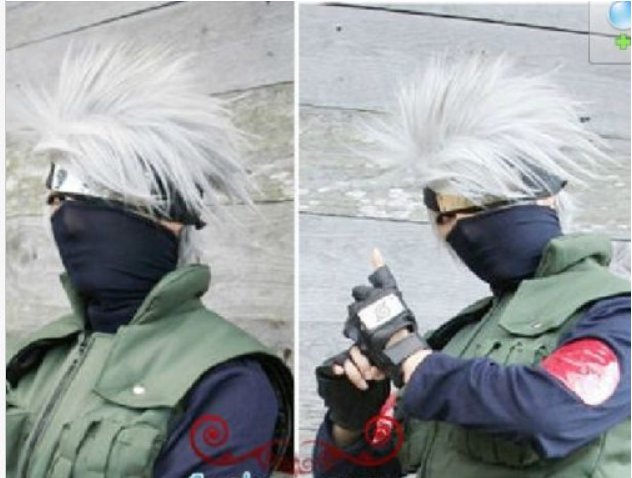 New wig Cosplay kakashi Short Silver White Anti-Alice Wig