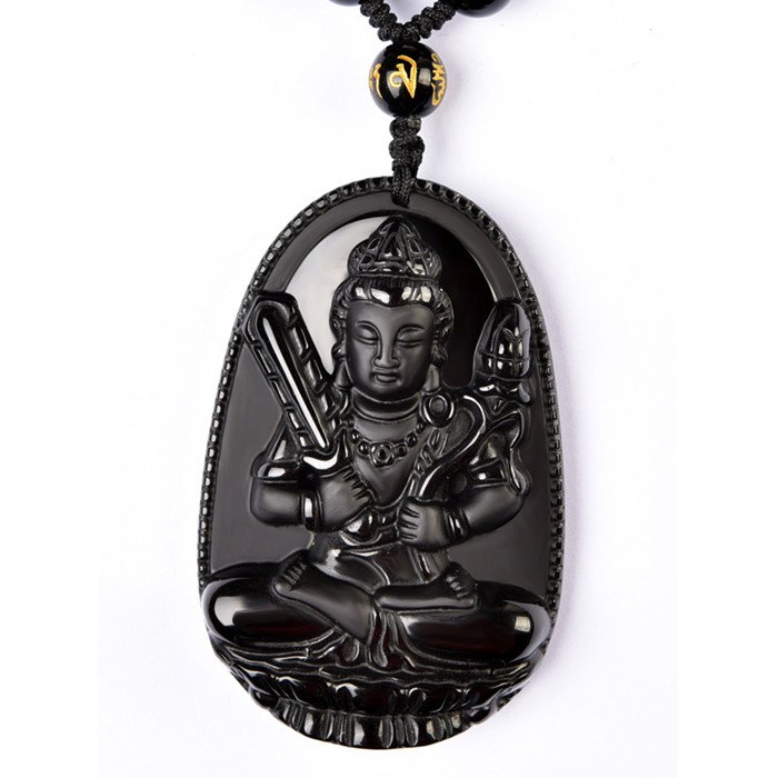 Natural obsidian statue of Buddha statue of Buddha statue of Buddha in the Chinese zodiac