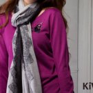 Knitwear Pullover Purple Knit Sweater Top Wool Crew Neck Long Sleeve Women
