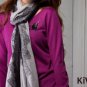 Knitwear Pullover Purple Knit Sweater Top Wool Crew Neck Long Sleeve Women