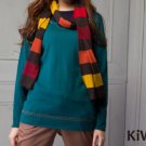 Knitwear Green Long Sleeve Pullover Merino Wool V-neck Knit Sweater Top Women