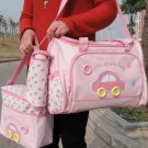 2 Multi-Function Baby Tote Nappy Bags + Accessories (Pink) - HOT & NEW
