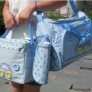 2 Multi-Function Baby Tote Nappy Bags + Accessories (Sky Blue) - HOT & NEW