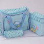 2 Multi-Function Baby Tote Nappy Bags + Accessories (Sky Blue) - HOT & NEW