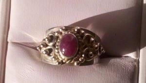 Cabachon Ruby Ring   R-1203