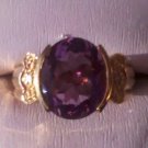 Oval Amethyst Ring  R-1122