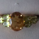 oval citrine ring  R-1104