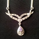 Sterling and amethyst Necklace   N-2100