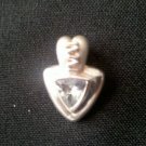 aquamarine pendant in silver  N-2111