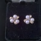 three pearl earrings  ER-0238