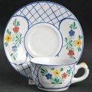 Herend Village Lattice Hill Cup and Saucer