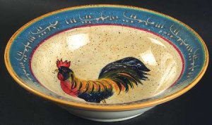 Noble Excellence Rooster Cafe Soup/Cereal Bowl(s)