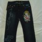 ED Hardy womens long jeans pants SIZE 31