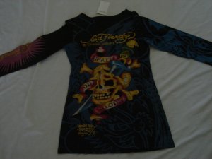 ED Hardy long sleeve womens dress shirt Size XL