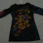 ED Hardy long sleeve womens dress shirt Size XL