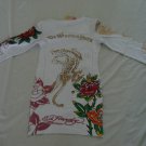 ED Hardy long sleeve womens dress shirt L