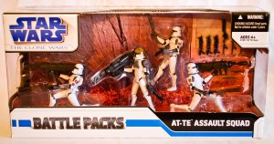 Star Wars Clone Wars - AT-TE Assault Squad Battle Pack - Hasbro