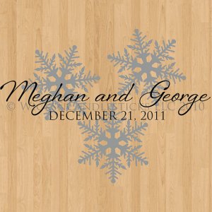 Dance Floor Decals Winter Romance