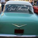 Simple Wedding Getaway Car Decals