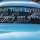 Wedding Getaway Car Decals And They Lived Happy Ever After