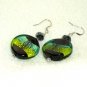Sea Green Lampwork Glass Bead Earring
