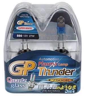 880 Super White 7500K GP Thunder Xenon Plasma Fog Light Bulbs