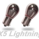 X5 Lightning PY21W 1156 1141 7506 Silver Stealth Chrome Amber Turn Signal Bulbs