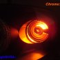 X5 Lightning PY21W 1156 1141 7506 Silver Stealth Chrome Amber Turn Signal Bulbs