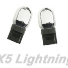 X5 Lightning 7440 992 T20 Silver Chrome Wedge Amber Light Bulbs