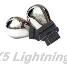 X5 Lightning 3057 3157 Chrome Amber Light Bulbs TurnSignal / Back UP