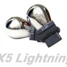 X5 Lightning 3156 3155 Silver Amber Chrome Bulbs Marker Turn Signal