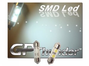 GP Thunder 31mm 1031 DE3175 DE3425 Super White 2-SMD LED Doom Door Light Bulbs NEW