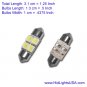 GP Thunder 31mm 1031 DE3175 DE3425 4-SMD LED Super White Doom Door Light Bulbs NEW