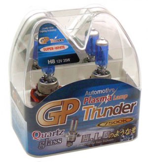 H8 Super White GP Thunder 7500k 12V 35W Xenon Plasma Driving Head Light Bulbs