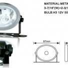 3" Oval Universal Metal Fog Lights Clear