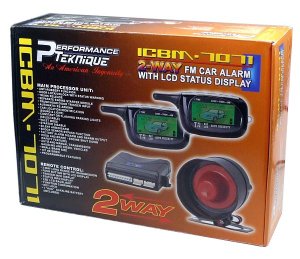 2 WAY LCD PAGERS CAR ALARM SYSTEM W/REMOTE ENGINE START