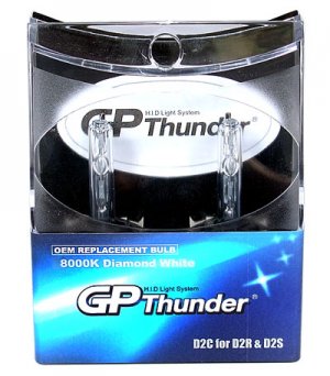 GP Thunder D2C D2R/D2S 8000K Diamond-White HeadLight Bulbs Acura Benz BMW Nissan Toyata