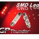 GP Thunder No Error 1036 6418 6423 Canbus SMD 5050 LED Festoon Light Bulbs Red