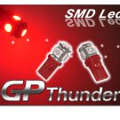 194 GP Thunder 168 2825 T10 5050 SMD 5LED Super RED tag Light Bulbs