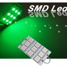 GP Thunder 1142 211-2 561 562 564 44mm 9-SMD LED Green Rigid Loop Light Bulb