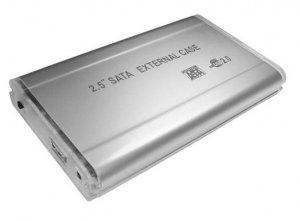 2.5" SATA IDE TO USB 2.0 HARD DRIVE ENCLOSURE CASE+ BAG