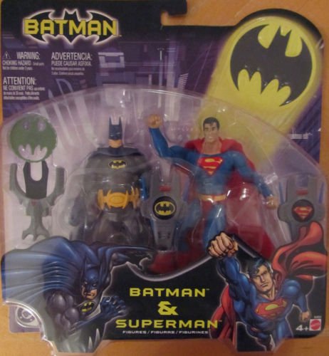 DC SUPERHEROES BATMAN & SUPERMAN 6 INCH ACTION FIGURE 2 PACK 2003 ...