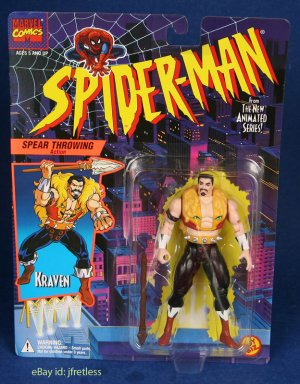 SPIDERMAN ANIMATED SERIES KRAVEN ACTION FIGURE 1994 TOYBIZ