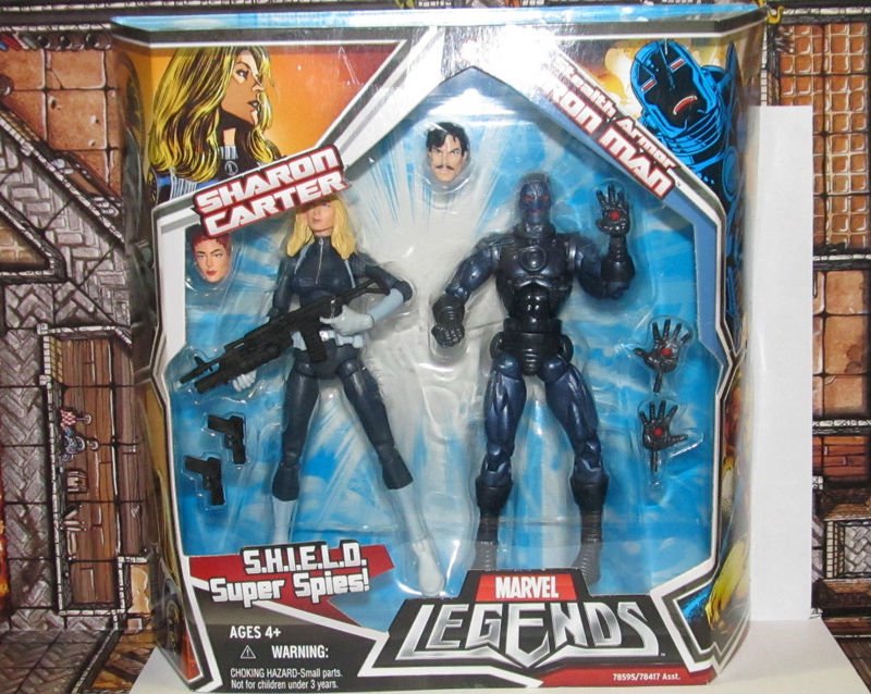 MARVEL LEGENDS TOYS R US EXCLUSIVE STEALTH ARMOR IRON MAN & SHARON ...