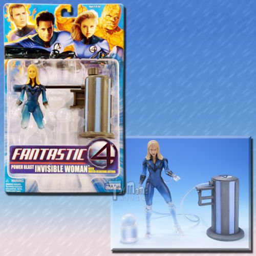 ToyBiz Fantastic 4 Invisible Woman Power Blast Figurine PVC 16cm 