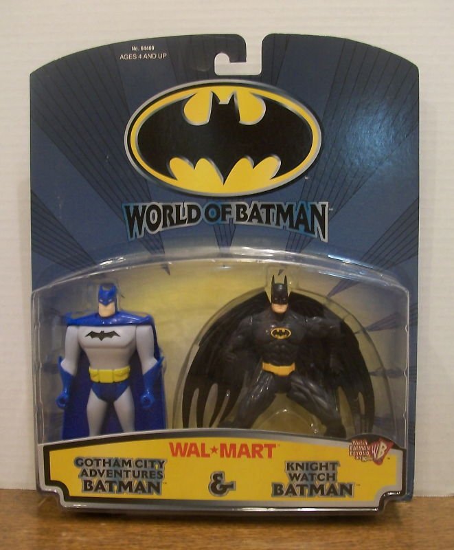 BATMAN WALMART EXCLUSIVE WORLD OF BATMAN ACTION FIGURE 2 PACK 1999 HASBRO