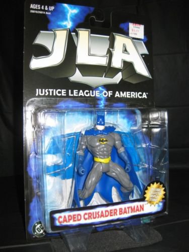 HASBRO 1999 CAPE CRUSADER BATMAN JUSTIC LEAGUE OF AMERICA WITH DISPLAY STAND NEW 