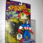 SPIDER-MAN ELECTRO SPARK CAPTAIN AMERICA ACTION FIGURE 1997 TOYBIZ SPIDERMAN