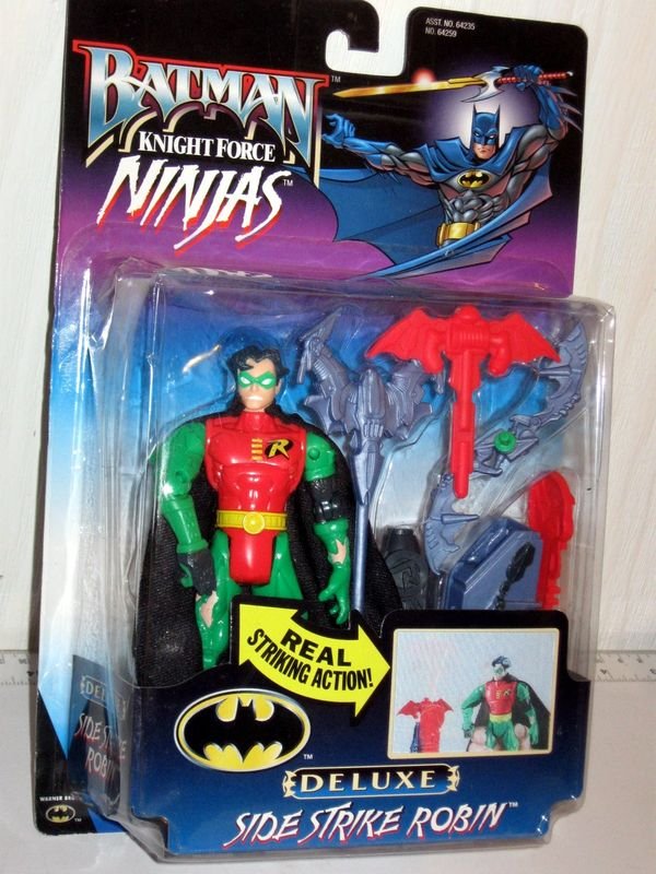 BATMAN KNIGHT FORCE NINJAS SIDE STRIKE ROBIN ACTION FIGURE 1998 KENNER ...